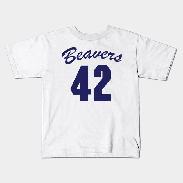 Beavers 42 Kids T-Shirt by Expandable Studios